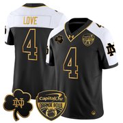 Men's Notre Dame Fighting Irish 2024 Orange Bowl Gold Patch Vapor Limited Jersey - All Stitched