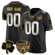 Notre Dame Fighting Irish 2024 Orange Bowl Gold Patch Vapor Limited Custom Jersey - All Stitched