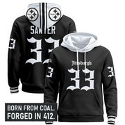 Men's Pittsburgh Steelers 'Gothic Steel City Edition' Pullover Hoodie - All Stitched