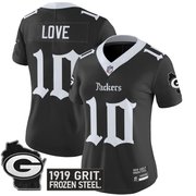 Women's Green Bay Packers 'Gothic Frozen Tundra Edition' Vapor Limited Jersey - All Stitched