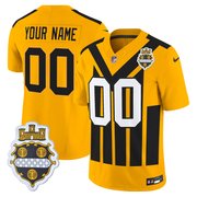Pittsburgh Steelers 1933 Patch Throwback Vapor Limited Custom Jersey - All Stitched