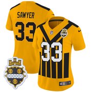 Women's Pittsburgh Steelers 1933 Patch Throwback Vapor Limited Jersey - All Stitched