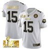 Youth's Chiefs Super Bowl Vapor Gold Jersey - All Stitched