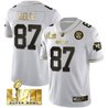 Youth's Chiefs Super Bowl Vapor Gold Jersey - All Stitched