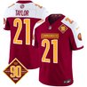 Men's Washington Commanders 90th Anniversary Patch Vapor Limited Jersey - All Stitched