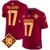 Men's Washington Commanders 90th Anniversary Patch Vapor Limited Jersey - All Stitched