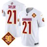 Men's Washington Commanders 90th Anniversary Patch Vapor Limited Jersey - All Stitched