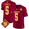 Men's Washington Commanders 90th Anniversary Patch Vapor Limited Jersey - All Stitched