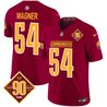 Men's Washington Commanders 90th Anniversary Patch Vapor Limited Jersey - All Stitched