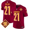Men's Washington Commanders 90th Anniversary Patch Vapor Limited Jersey - All Stitched