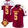 Men's Washington Commanders 90th Anniversary Patch Vapor Limited Jersey - All Stitched