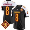 Men's Washington Commanders 90th Anniversary Patch Vapor Limited Jersey - All Stitched
