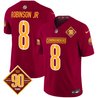 Men's Washington Commanders 90th Anniversary Patch Vapor Limited Jersey - All Stitched