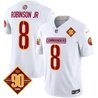 Men's Washington Commanders 90th Anniversary Patch Vapor Limited Jersey - All Stitched