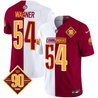 Men's Washington Commanders 90th Anniversary Patch Vapor Limited Jersey - All Stitched