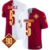 Men's Washington Commanders 90th Anniversary Patch Vapor Limited Jersey - All Stitched
