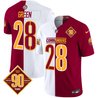 Men's Washington Commanders 90th Anniversary Patch Vapor Limited Jersey - All Stitched