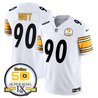Men's Steelers 50th Anniversary of Super Bowl IX Patch Vapor Limited Jersey - All Stitched