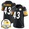 Men's Steelers 50th Anniversary of Super Bowl IX Patch Vapor Limited Jersey - All Stitched