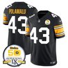 Men's Steelers 50th Anniversary of Super Bowl IX Patch Vapor Limited Jersey - All Stitched