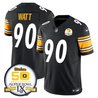 Men's Steelers 50th Anniversary of Super Bowl IX Patch Vapor Limited Jersey - All Stitched