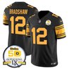 Men's Steelers 50th Anniversary of Super Bowl IX Patch Vapor Limited Jersey - All Stitched