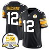 Men's Steelers 50th Anniversary of Super Bowl IX Patch Vapor Limited Jersey - All Stitched