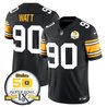 Men's Steelers 50th Anniversary of Super Bowl IX Patch Vapor Limited Jersey - All Stitched