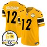 Men's Steelers 50th Anniversary Of Super Bowl IX Patch Vapor Limited Jersey - All Stitched