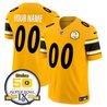Steelers 50th Anniversary Of Super Bowl IX Patch Vapor Limited Custom Jersey - All Stitched