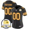 Steelers 50th Anniversary Of Super Bowl IX Patch Vapor Limited Custom Jersey - All Stitched