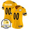 Steelers 50th Anniversary Of Super Bowl IX Patch Vapor Limited Custom Jersey - All Stitched