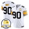Men's Steelers 50th Anniversary Of Super Bowl IX Patch Vapor Limited Jersey - All Stitched