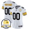 Steelers 50th Anniversary Of Super Bowl IX Patch Vapor Limited Custom Jersey - All Stitched
