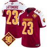 Men's Washington Commanders 90th Anniversary Patch Vapor Limited Jersey - All Stitched