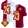 Men's Washington Commanders 90th Anniversary Patch Vapor Limited Jersey - All Stitched