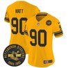 Women's Pittsburgh Steelers Throwback 1962 Vapor Limited Jersey - Est. 1933 Patch - All Stitched
