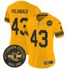 Women's Pittsburgh Steelers Throwback 1962 Vapor Limited Jersey - Est. 1933 Patch - All Stitched