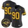 Women's Pittsburgh Steelers Throwback 1962 Vapor Limited Jersey - Est. 1933 Patch - All Stitched