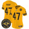 Women's Pittsburgh Steelers Throwback 1962 Vapor Limited Jersey - Est. 1933 Patch - All Stitched