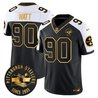Men's Pittsburgh Steelers Throwback 1933 Patch Gold Vapor Limited Jersey - All Stitched