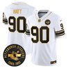 Men's Pittsburgh Steelers Throwback 1933 Patch Gold Vapor Limited Jersey - All Stitched
