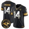 Men's Pittsburgh Steelers Throwback 1933 Patch Gold Vapor Limited Jersey - All Stitched