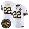 Men's Pittsburgh Steelers Throwback 1933 Patch Gold Vapor Limited Jersey - All Stitched