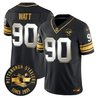 Men's Pittsburgh Steelers Throwback 1933 Patch Gold Vapor Limited Jersey - All Stitched