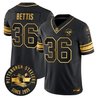Men's Pittsburgh Steelers Throwback 1933 Patch Gold Vapor Limited Jersey - All Stitched