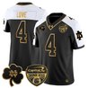 Men's Notre Dame Fighting Irish 2024 Orange Bowl Gold Patch Vapor Limited Jersey - All Stitched