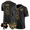Men's Notre Dame Fighting Irish 2024 Orange Bowl Gold Patch Vapor Limited Jersey - All Stitched
