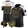 Men's Notre Dame Fighting Irish 2024 Orange Bowl Gold Patch Vapor Limited Jersey - All Stitched