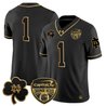 Men's Notre Dame Fighting Irish 2024 Orange Bowl Gold Patch Vapor Limited Jersey - All Stitched